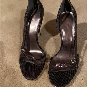 Calvin Klein open toe pumps